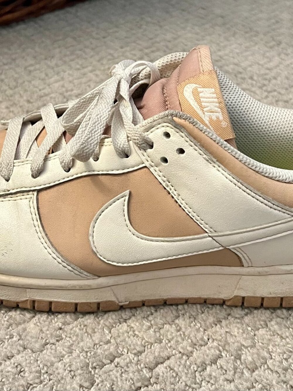 Nike Dunk Low - Beige Women's Size 10 - Picture 2 of 7